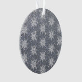 Glitzer und Schneeflocken Ornament (Vorderseite)