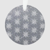 Glitzer und Schneeflocken Ornament (Vorderseite)