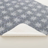 Glitzer und Schneeflocken Sherpadecke (3/4)