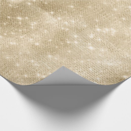 Glitzer und Shine Gold ID671 Geschenkpapier (Ecke)