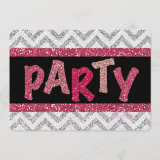 Glitzer-und Shine-laden kundenspezifisches Einladung