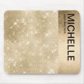 Glitzer und Shine Name Gold ID673 Mousepad (Vorne)