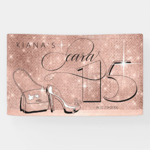 Glitzer und Shine Quinceanera Rose Gold Hor ID701 Banner