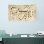 Glitzer und Shine Sweet 16 Gold Vert ID675 Banner (Messeveranstaltung)