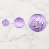 Glitzer und Shine Sweet 16 Mix Violet ID675 Konfetti (Rückseiten)