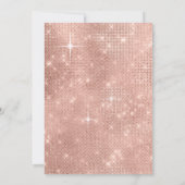 Glitzer und Shine Sweet 16 Rose Gold ID675 Einladung (Rückseite)