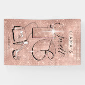 Glitzer und Shine Sweet 16 Rose Gold Vert ID675 Banner (Horizontal)