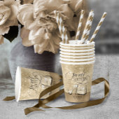 Glitzer und Shine Sweet 16 V2 Gold ID675 Pappbecher