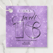 Glitzer und Shine Sweet 16 Violet ID675 Geschenkanhänger (Vorderseite)