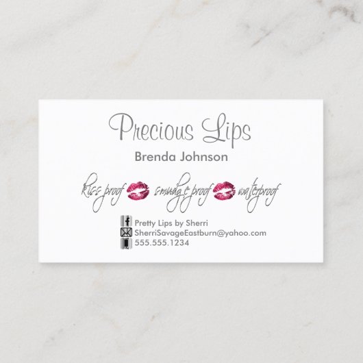 Glitzer und Silber (weiß) Visitenkarte (Rückseite)