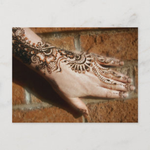 Glitzer und Steine Postkarte