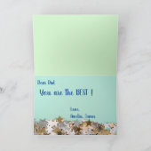 Glitzer und Sterne des Vaters Feiertagskarte (Innenseite)