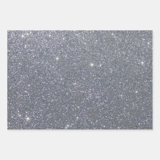 Glitzer und Sterne Geschenkpapier Set (Vorderseite 3)