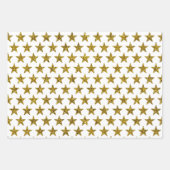 Glitzer und Sterne Geschenkpapier Set (Vorderseite 2)