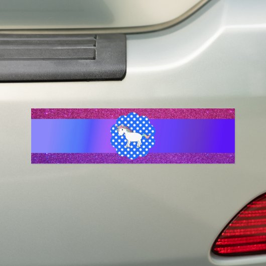 Glitzer Unicorn Autoaufkleber (Auf Auto)