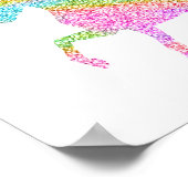 Glitzer Unicorn Poster (Ecke)