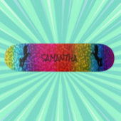 Glitzer Unicorn Skateboard