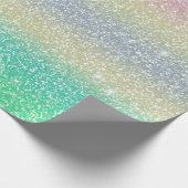 Glitzer Unicorn Textur Geschenkpapier (Ecke)