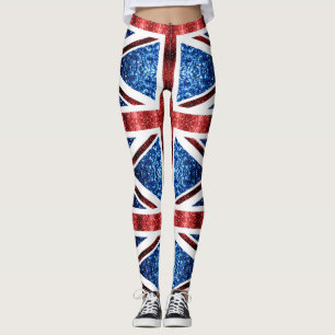 GLITZER unter der Flagge des Vereinigten Königreic Leggings