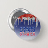 GLITZER US Flagge Button (Vorne & Hinten)