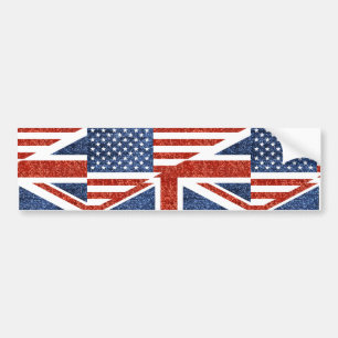 Glitzer usa uk autoaufkleber