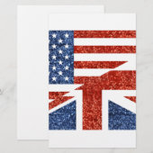 Glitzer usa uk briefpapier (Vorne/Hinten)