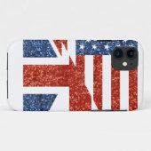 Glitzer usa uk Case-Mate iPhone hülle (Rückseite (Horizontal))
