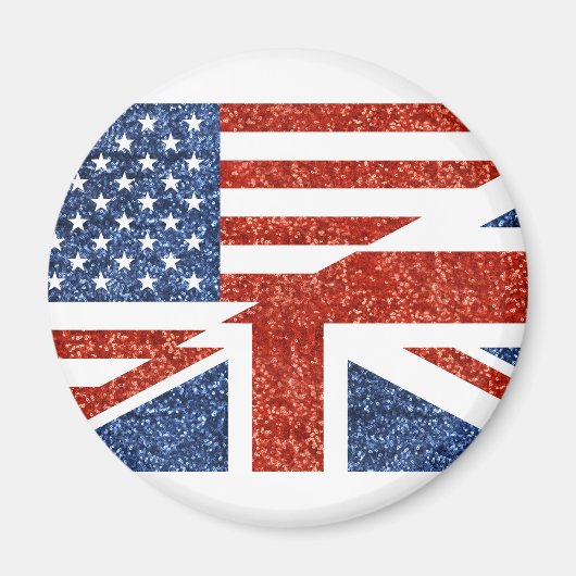 Glitzer usa uk magnet (Vorne)