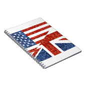 Glitzer usa uk notizblock (Rechte Seite)