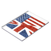 Glitzer usa uk notizblock (Linke Seite)