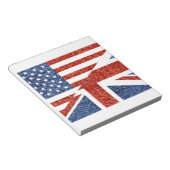 Glitzer usa uk notizblock (angewinkelt)