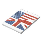 Glitzer usa uk notizblock (Rotiert)