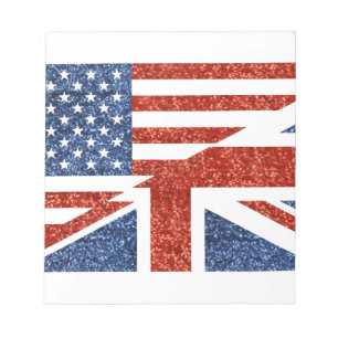 Glitzer usa uk notizblock