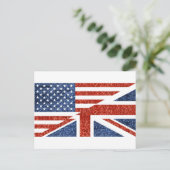 Glitzer usa uk postkarte (Stehend Vorderseite)