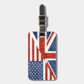 Glitzer usa uuk Gepäckmarke Gepäckanhänger (Vorderseite vertikal)