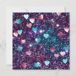 Glitzer Valentinstag Feiertagskarte