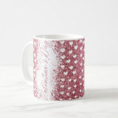Glitzer Valentinstag Kaffeetasse (Vorderseite Links)