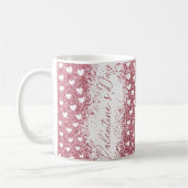 Glitzer Valentinstag Kaffeetasse (Links)