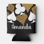 Glitzer Vegas Bride Custom Dose Cooler Dosenkühler (Rückseite)