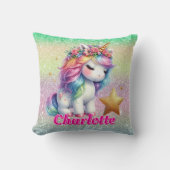 Glitzer vereint magischen Stern Kissen (Vorderseite)