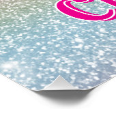 Glitzer vereint magischen Stern Poster (Ecke)