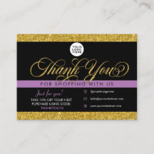 Glitzer Vielen Dank, dass Sie die Einsteckkarte de