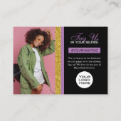 Glitzer Vielen Dank, dass Sie die Einsteckkarte de Visitenkarte (Rückseite)