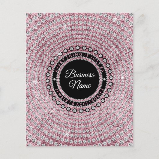 Glitzer Vielen Dank Flyer (Hinten)