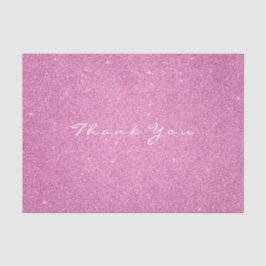 Glitzer Vielen Dank Fuchsia Pink Rose Gefallen Wei Seidenpapier