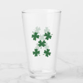 Glitzer Vier Leaf Clolies Glas (Rückseite)