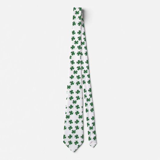 Glitzer Vier Leaf Clolies Krawatte (Vorderseite)