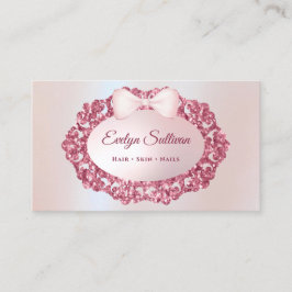 Glitzer Vintage Rahmen Imitate Folie Visitenkarte