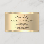 Glitzer VIP Gold Frame Event Planner Luminous Busi Visitenkarte (Rückseite)