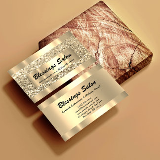 Glitzer VIP Gold Frame Event Planner Luminous Busi Visitenkarte